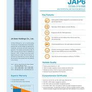 24 - Pack 315W JA Solar Refurbished Panels - 7.56kW Pallet (JAP6 - 72 - 315/3BB) - Wholesale Pallet Deal pallet Clear Energy Partners