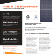28 - Pack 540W Heliene American - Made Bifacial Tier 1 Panels - 15.12kW Pallet (144HC - 540 M10 SL) - Wholesale Pallet Deal pallet Clear Energy Partners