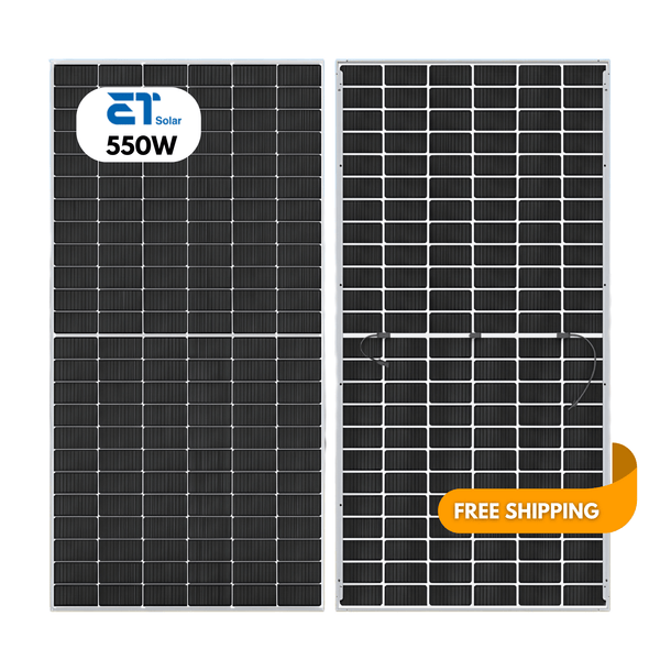 33 - Pack 550W ET Elite Tier 1 Bifacial Solar Panels - 18.15kW Pallet (ET - M772BH550TW) - Wholesale Pallet Deal pallet Clear Energy Partners