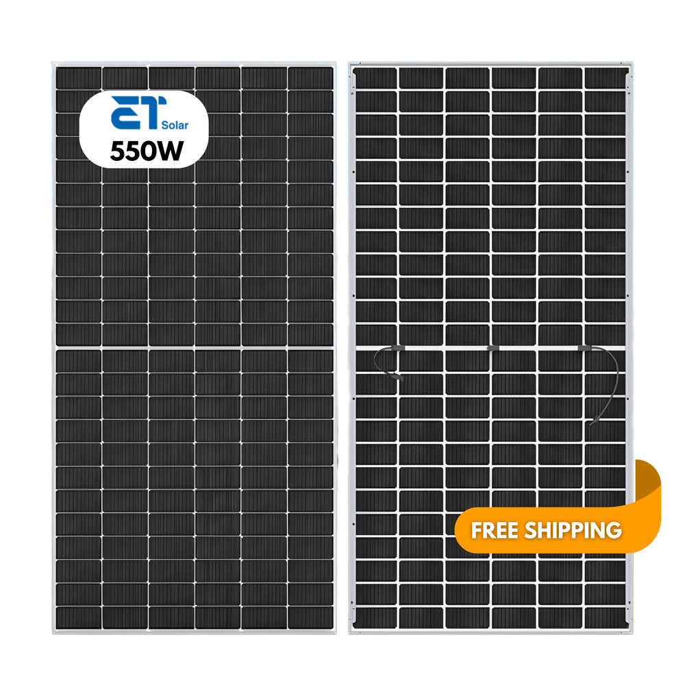 33 - Pack 550W ET Elite Tier 1 Bifacial Solar Panels - 18.15kW Pallet (ET - M772BH550TW) - Wholesale Pallet Deal pallet Clear Energy Partners