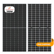 Canadian 350 watt solar panel with brand, wattage and free shipping text overlay