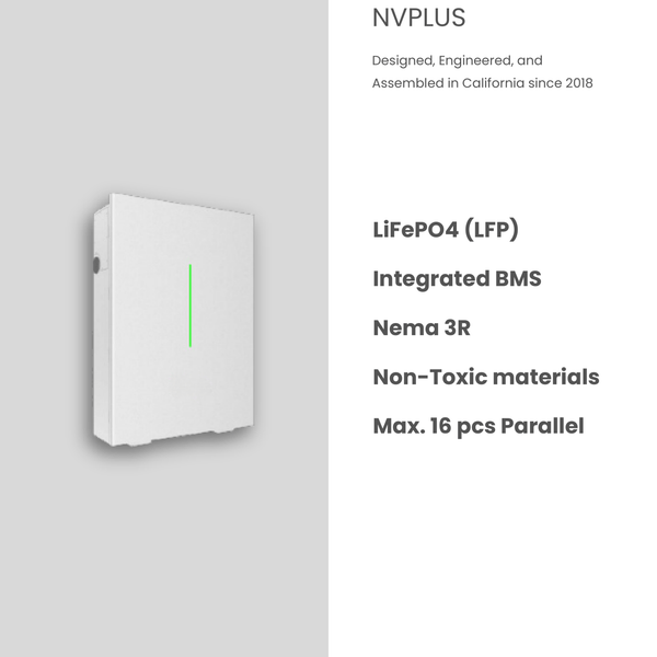NeoVolta 10.2kWh LiFePO4 Solar Battery NVPLUS – Expandable Home Energy Storage, Off - Grid & Backup Ready battery Clear Energy Partners