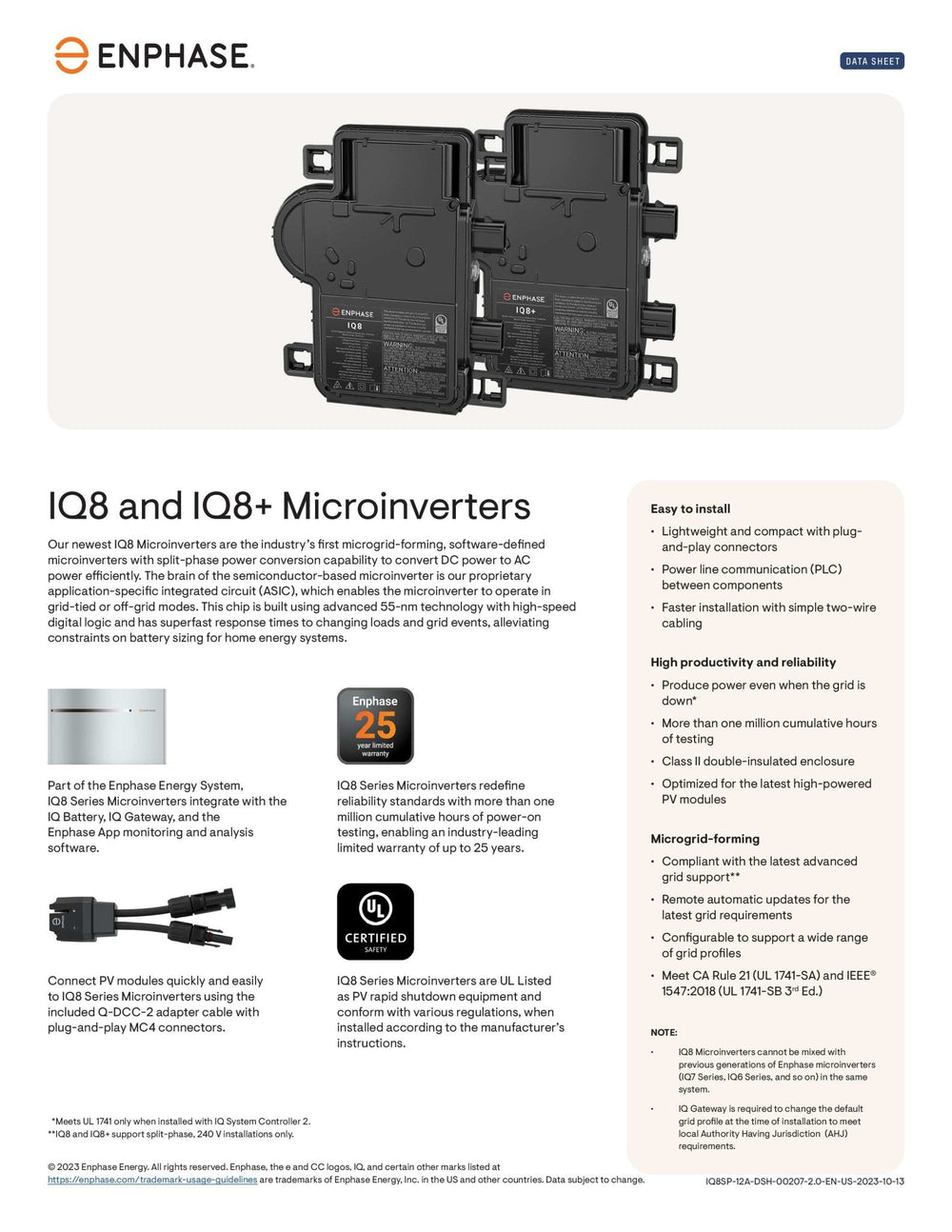 #keyword# - IQ8+ Enphase Microinverter - #picturestatus# - Clear Energy Partners